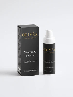 Orivea Vitamin C Serum bottle and packaging on a white background